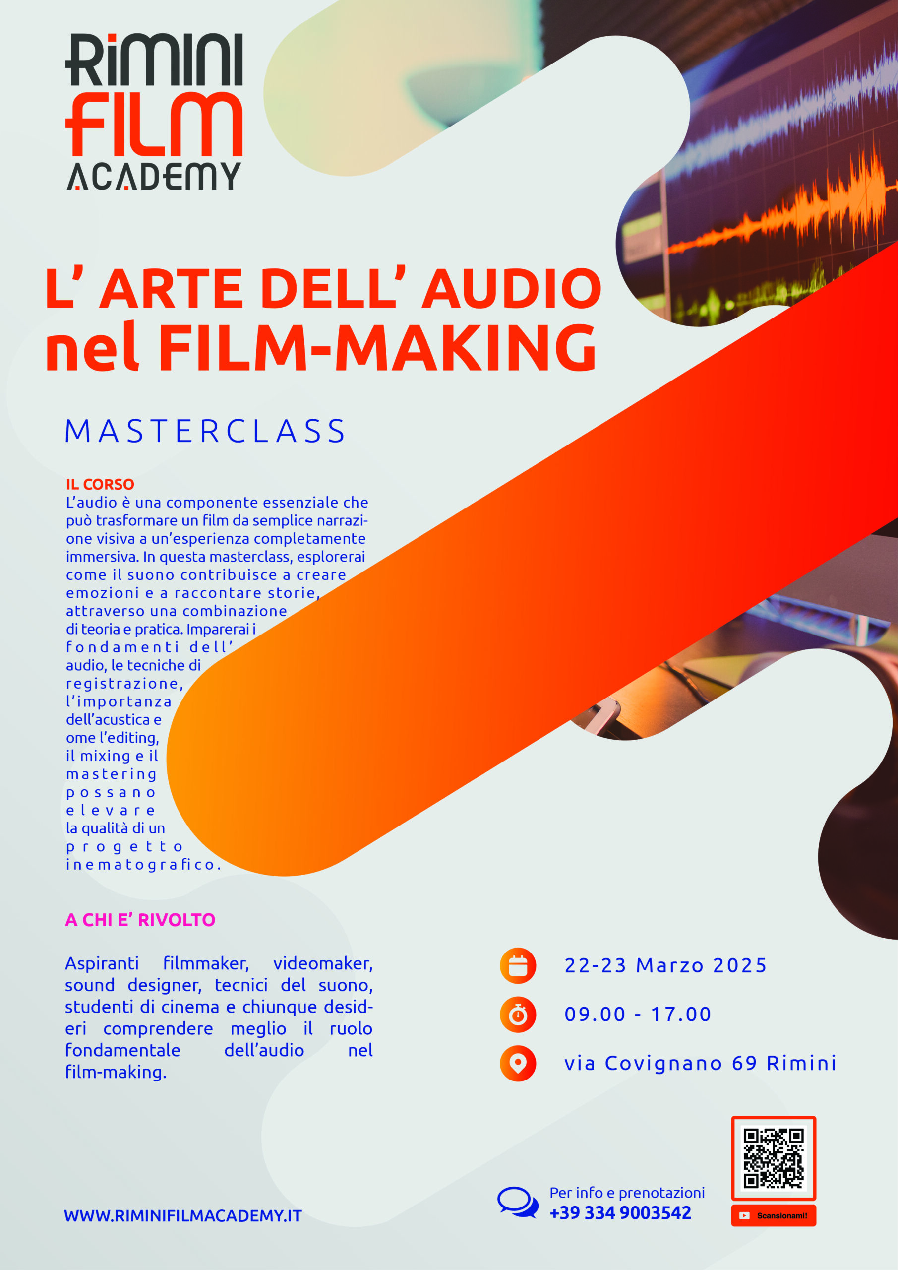 Masterclass: L’Arte dell’Audio nel Film-Making